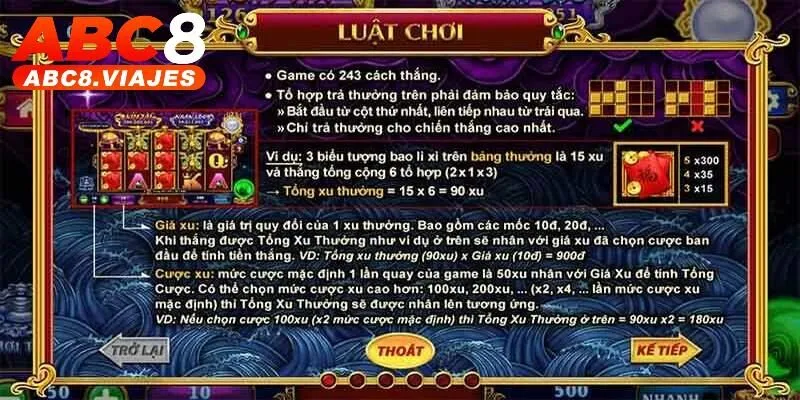 Kho Tàng Ngũ Long ABC8 - Tựa Game Slot Đình Đám 2025 3 Chi tiết quy tắc gia nhập game Kho Tàng Ngũ Long ABC8