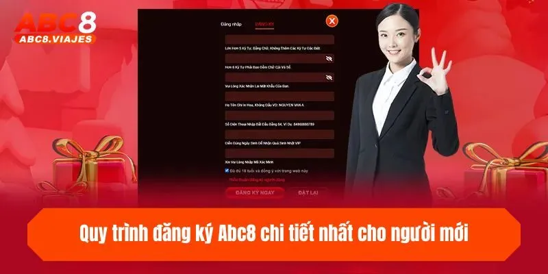 Đăng Ký ABC8 - Hướng Dẫn 3 Bước Mở Tài Khoản Cực Dễ 2 Quy trình đăng ký ABC8 chi tiết nhất cho người mới
